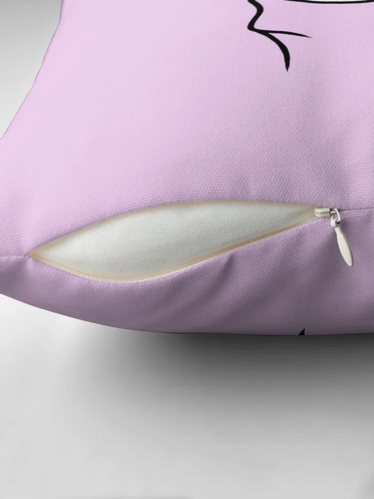 Cute Heart~ Pastel Purple Throw Pillow Decorative pillowcase ornamental pillows for living room Sofa Cushion Ornamental Pillow