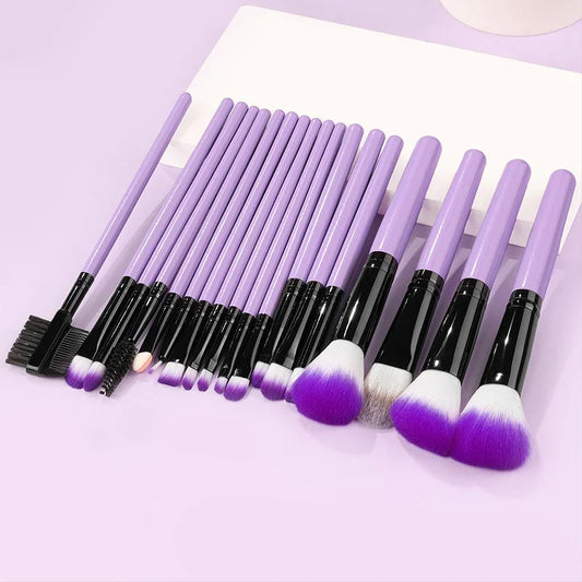 OMGD Makeup Brushes Purple Set For Cosmetic Soft Cute Beauty Foundation Powder Eyeshadow Concealer Blending Makeup Brush Set