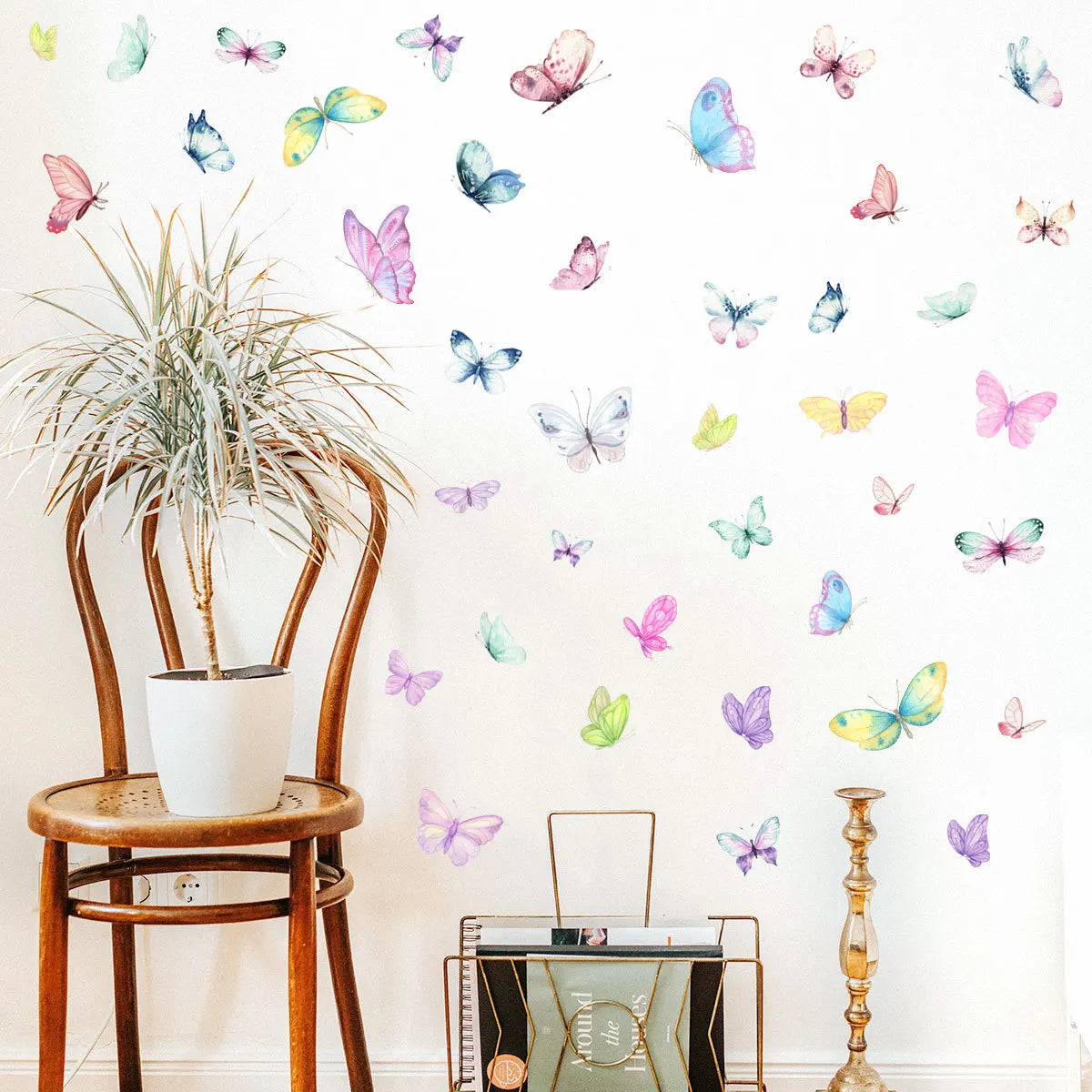 Butterfly Wall Stickers Decoration for Bedroom Living Room Self Adhesive Wall Decals Girls Room Aesthetic PVC Mural Stickers
