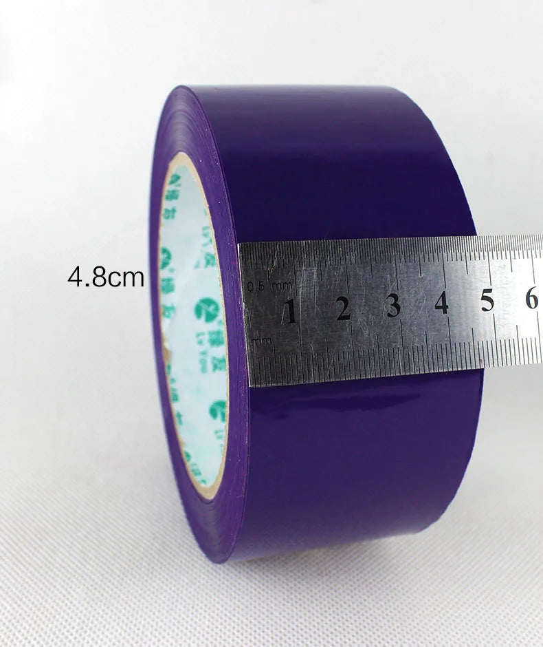 Solid Color Purple High Adhesive Tape Mounting Packing Adhesive Tape High Viscosity Sealing Positioning Colorful Fashion Tape