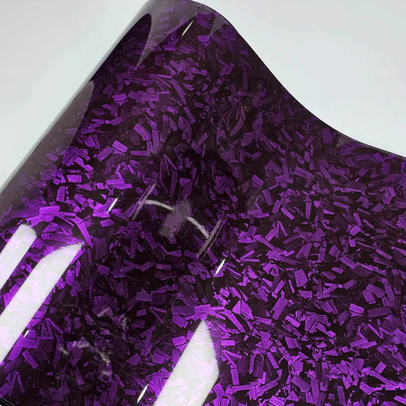 50cm*600cm Glossy Purple Crystal Forged Carbon Fiber Wrapping Vinyl Film Motorcycle Stickers Decals Auto Accessories Wrap Foil